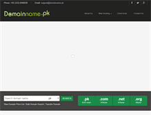 Tablet Screenshot of domainname.pk