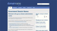 Desktop Screenshot of domainname.gov.au