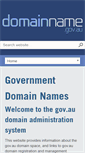 Mobile Screenshot of domainname.gov.au