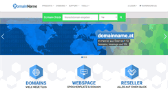 Desktop Screenshot of domainname.at