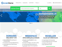 Tablet Screenshot of domainname.at