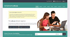 Desktop Screenshot of domainname.edu.au