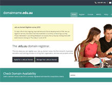 Tablet Screenshot of domainname.edu.au